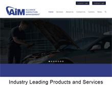 Tablet Screenshot of homepage.aiminspections.com